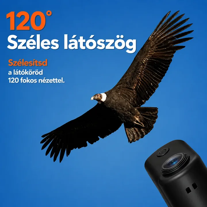 Pocket kamera — 120 fokos széles látószög