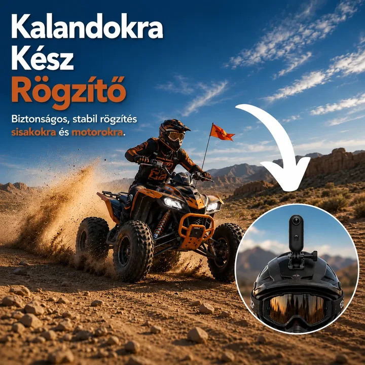 Pocket kamera — kalandokra kész sisakrögzítő